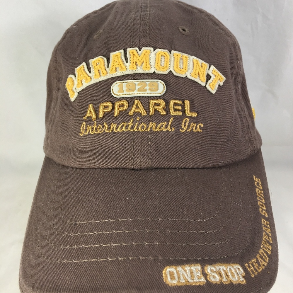 Paramount Apparel Brown Baseball Hat Cap Adj